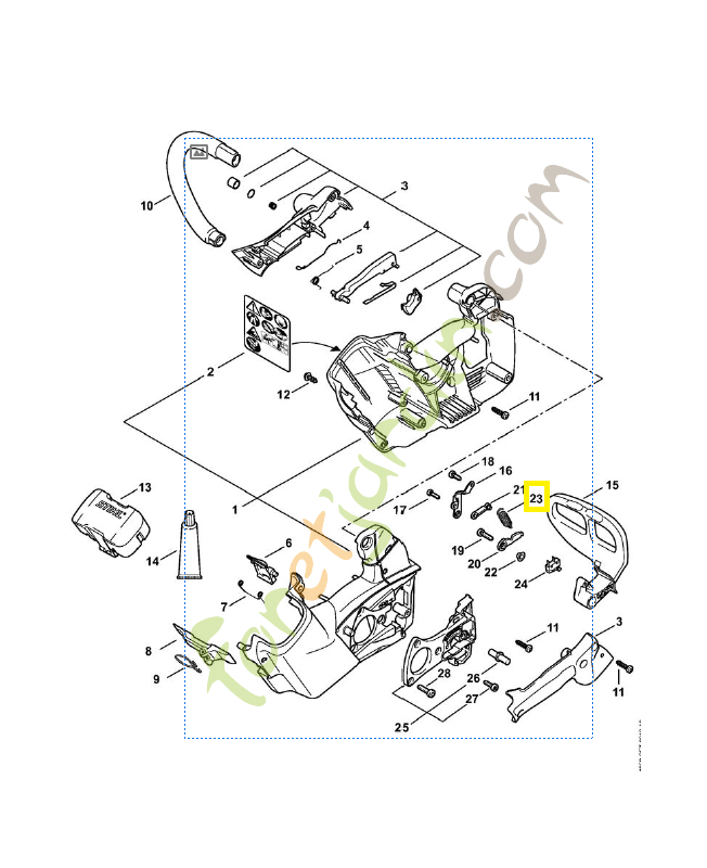 Ressort de tension 1252-162-7904. Pièce détachée Stihl / Vicking