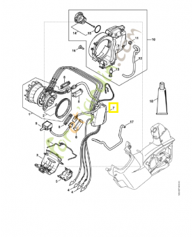 Module électronique 1252-430-1401. Pièce détachée Stihl / Vicking
