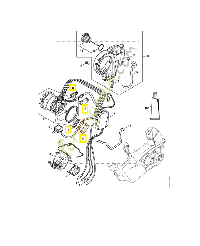 Porte fiche 1252-440-1500. Pièce de rechange Sithl / Vicking Porte fiche 1252-440-1500. Pièce de rechange Sithl / Vicking