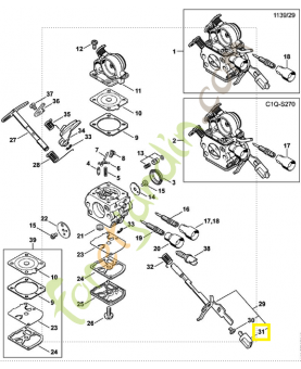 Capuchon 1139-121-2700. Pièce détachée Stihl / Vicking