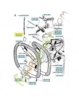 Tuyau d'essence 501426502. Pièce de rechange Husqvarna