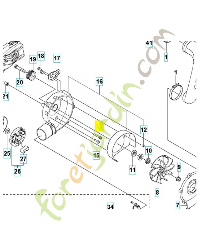 Vis 525755207. Pièce détachée Husqvarna