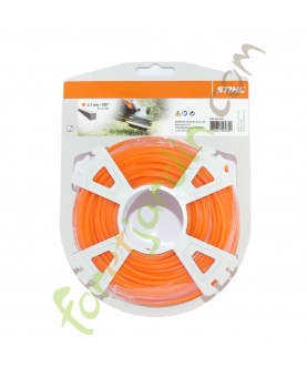Fil nylon carre 41m - 2,4mm Stihl référence 0000-930-2640 0000-930-2640