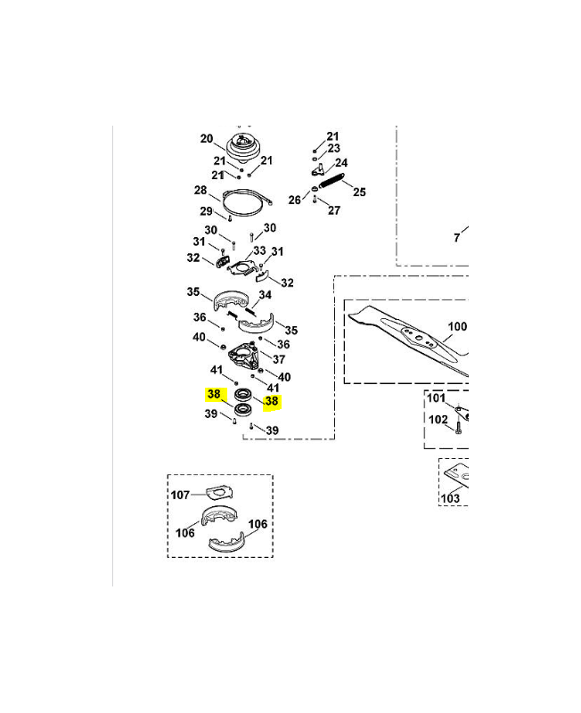 Roulement a billes 9503-003-5632. Pièce de rechange Sithl