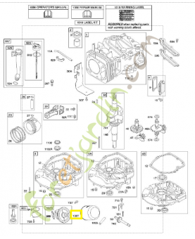 692513 Filtre huile Briggs & Stratton
