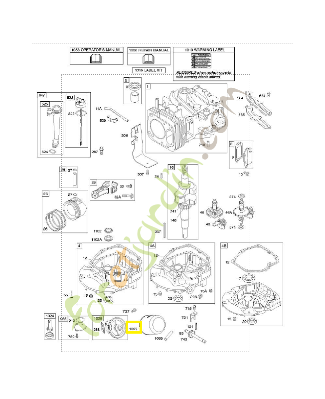 692513 Filtre huile Briggs & Stratton 692513 Filtre huile Briggs & Stratton