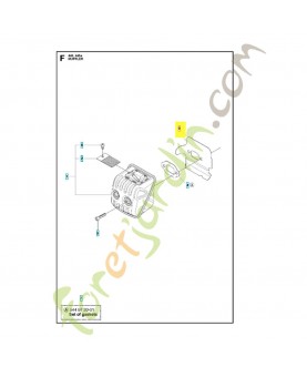 Déflecteur de chaleur 595932401. Pièce détachée Husqvarna