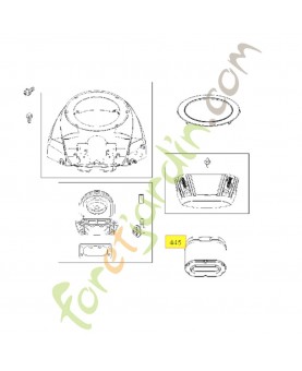 Filtre à air rond  593240 pour briggs et stratton référence husqvarna 589669831