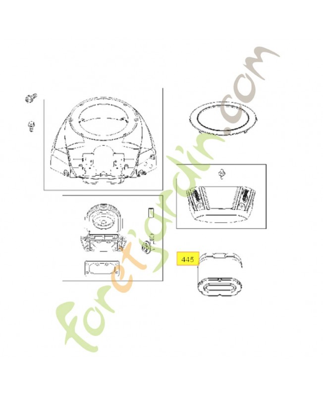 Filtre à air rond 593240 pour briggs et stratton référence husqvarna 589669831 Filtre à air rond 593240 pour briggs et stratton référence husqvarna 589669831