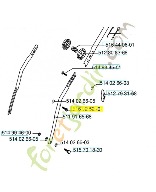 Vis 516925201. Pièce de rechange Husqvarna Vis 516925201. Pièce de rechange Husqvarna