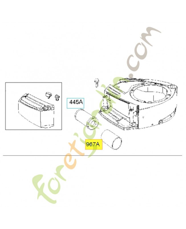 Préfiltre b&s 793685. Pièce détachée Husqvarna 582311255