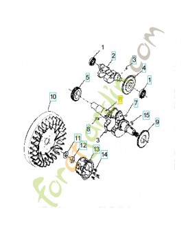 Vilebrequin 590602401. Pièce détachée Husqvarna