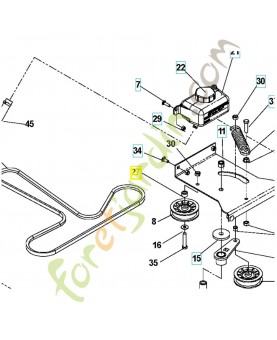 Pièce d'espacement 539923515. Pièce détachée Husqvarna