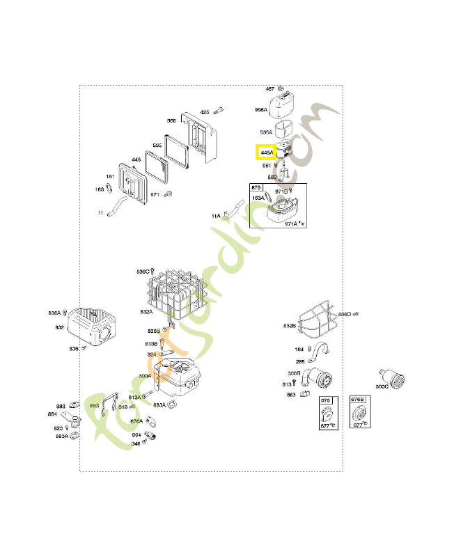 697029 Filtre à air ovale - Briggs & Stratton 0003-000-1499 697029 Filtre à air ovale - Briggs & Stratton 0003-000-1499