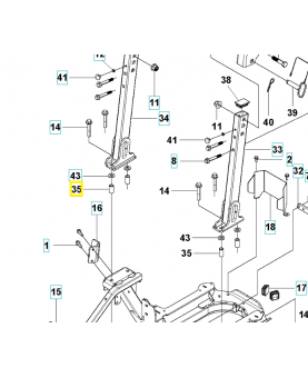 douille de tube 579703302- Pièce détachée Husqvarna