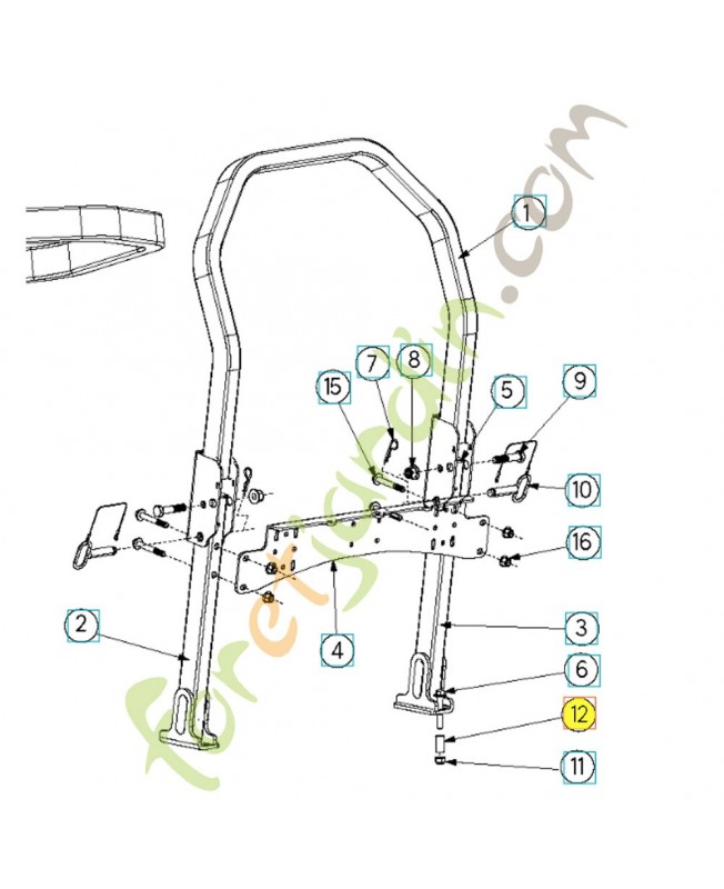 Douille de tube 579703301. Pièce de rechange Husqvarna