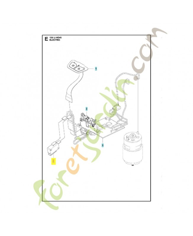 Micro interrupteur 590808501. Pièce détachée Husqvarna