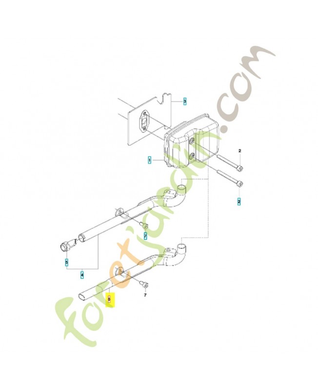 Pipe 521590601. Pièce détachée Husqvarna