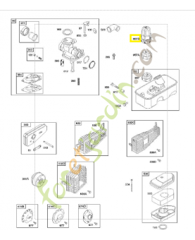 792878 Bouchon de réservoir Briggs & Stratton  0003-000-2038.