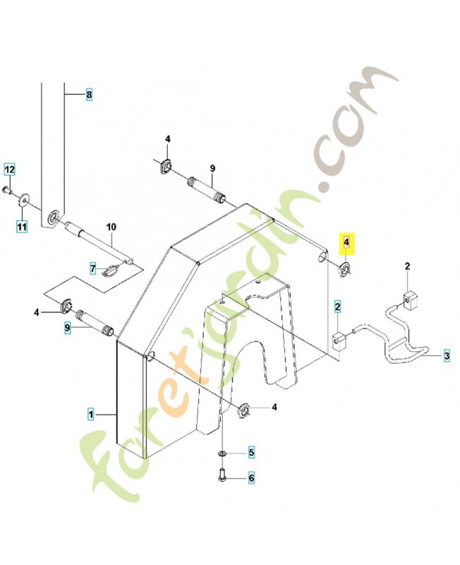 écrou 576920401. Pièce détachée Husqvarna