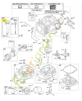 495265 Tube jauge Briggs & Stratton