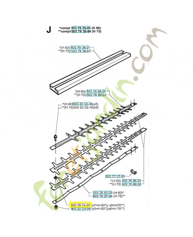 Pièce d'espacement 503787401. Pièce de rechange Husqvarna référence 503787401 Pièce d'espacement 503787401. Pièce de rechange Husqvarna référence 503787401