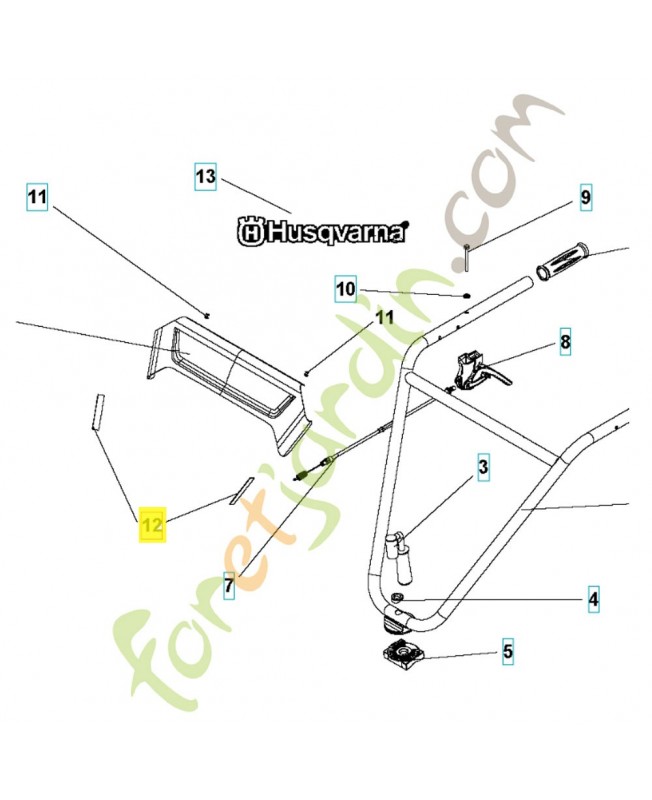 Sticker 590216301. Pièce détachée Husqvarna