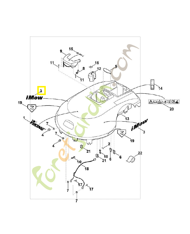 Autocollant i-mow 6309-967-4430. Pièce détachée Stihl / Vicking Autocollant i-mow 6309-967-4430. Pièce détachée Stihl / Vicking