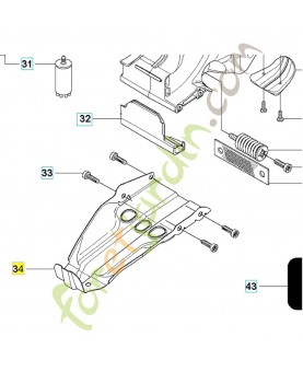 Plaque de base 506371902. Pièce détachée Husqvarna