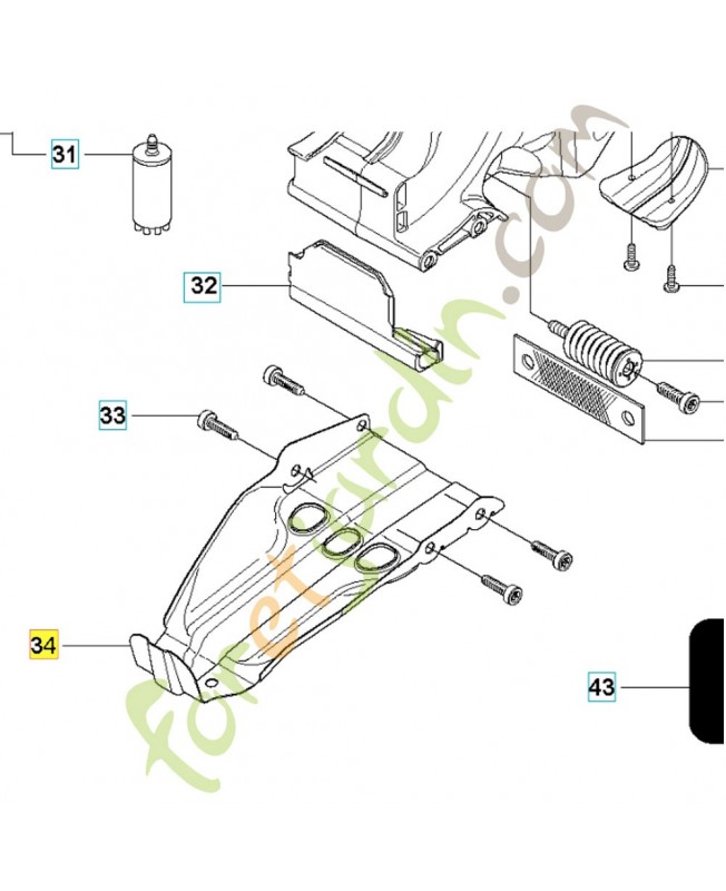 Plaque de base 506371902. Pièce détachée Husqvarna
