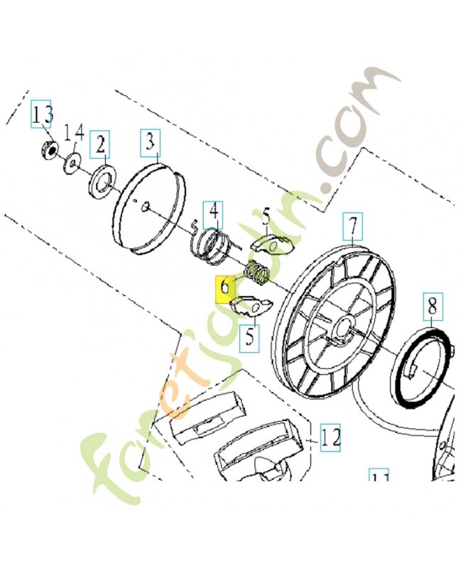 Ressort 590608601. Pièce détachée Husqvarna