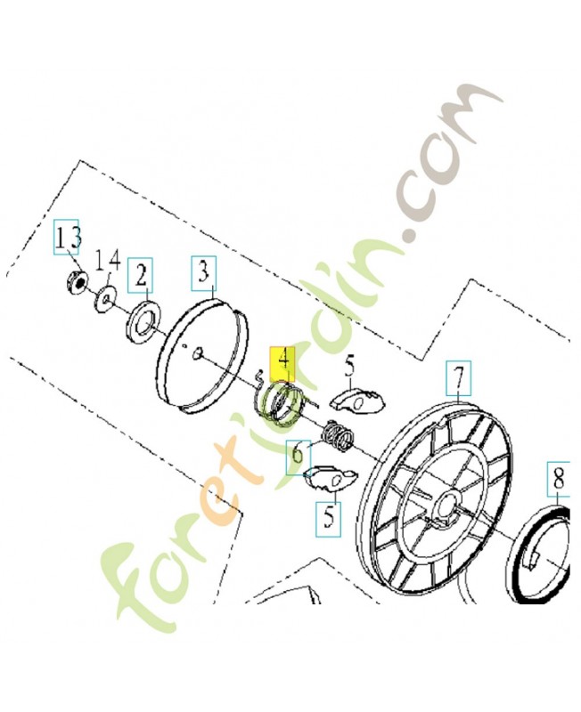 Ressort 590608501. Pièce détachée Husqvarna