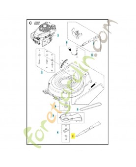 lame 56 cm 598562701. Pièce détachée Husqvarna