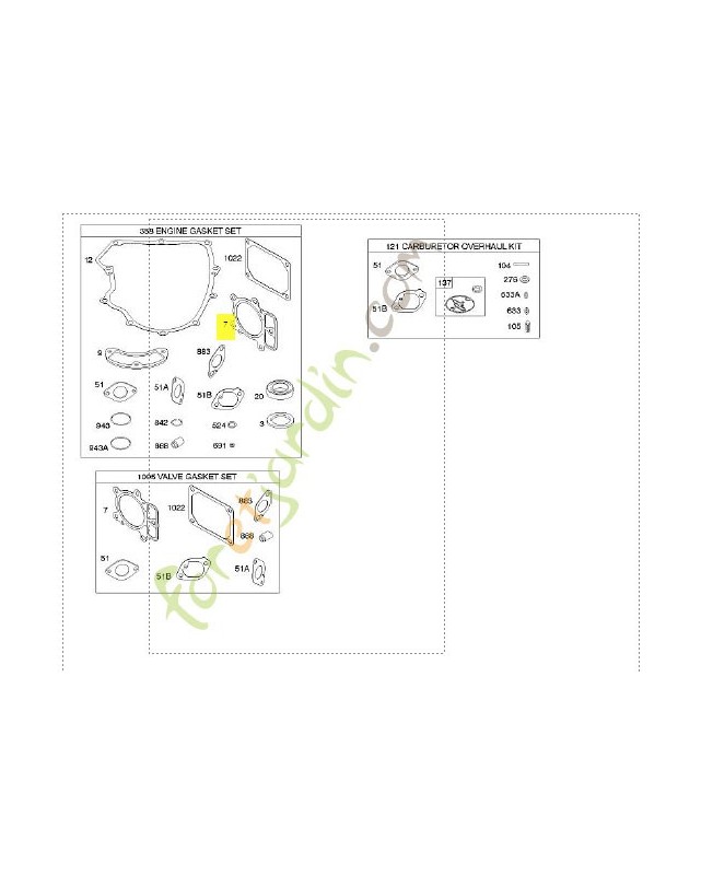 693997 Joint culasse Briggs & Stratton 0003-000-1274
