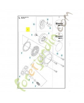 Lanceur complet 527918101. Pièce de rechange Husqvarna