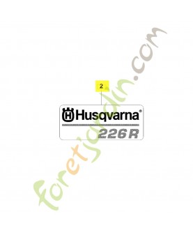 Autocollant de couvercle 527918701. Pièce de rechange Husqvarna