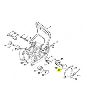 Bouchon stihl réf 1122-791-7300 pour MS 650