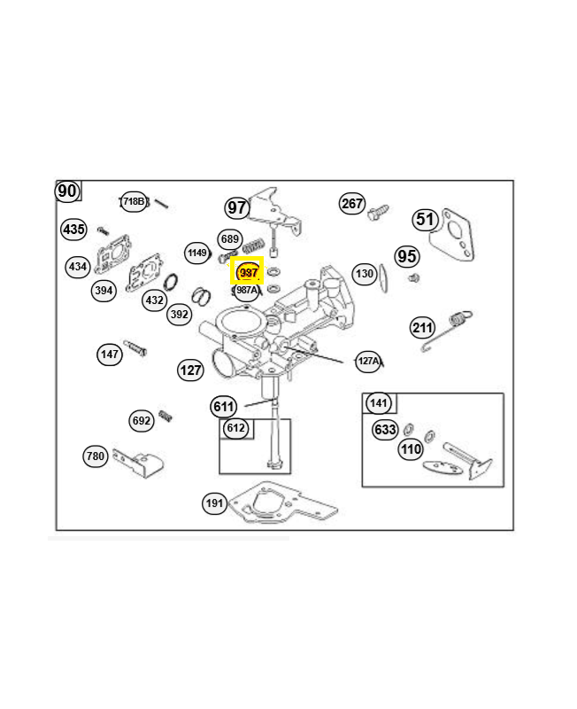 692279 Joint d etancheite 0003-000-1083  Briggs & Stratton