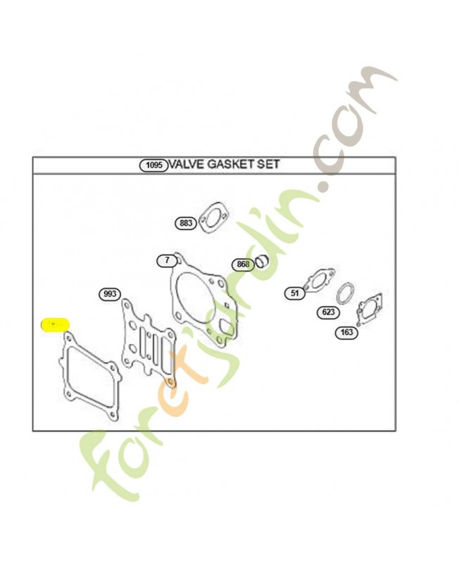 796480 Joint cache culbuteur Briggs & Stratton