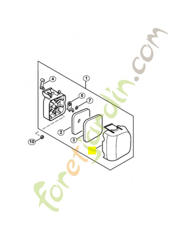 Couvercle de filtre 4228-141-0502. Pièce de rechange Sithl Couvercle de filtre 4228-141-0502. Pièce de rechange Sithl
