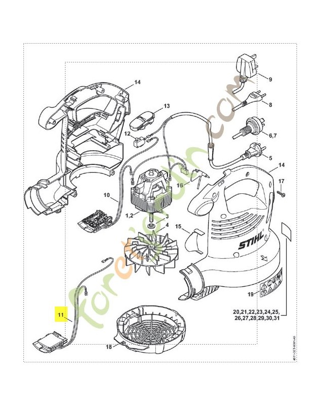 Faisceau cables she 71 4811-440-3002. Pièce de rechange Sithl / Vicking