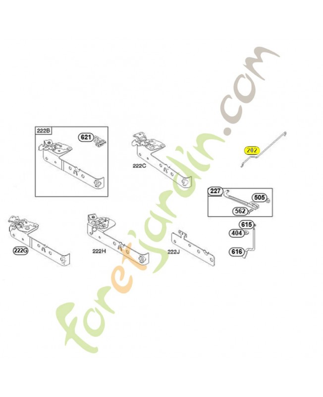 698835 Arbre de commande du régulateur  Briggs & Stratton