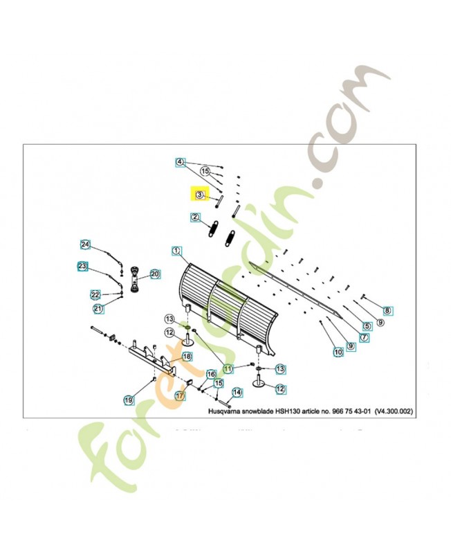 BOUCLE-BOULON 579749201. Pièce de rechange Husqvarna