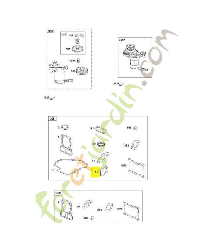 691894 Joint filtre a air
