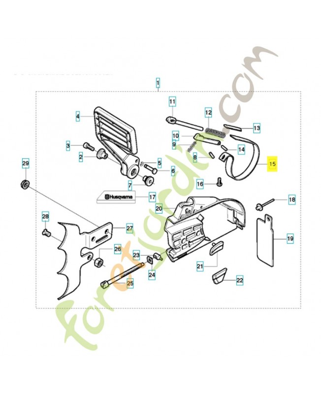 Bande de frein 503137802. Pièce de rechange Husqvarna