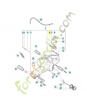 Goupille 4x35 720127806. Pièce de rechange Husqvarna