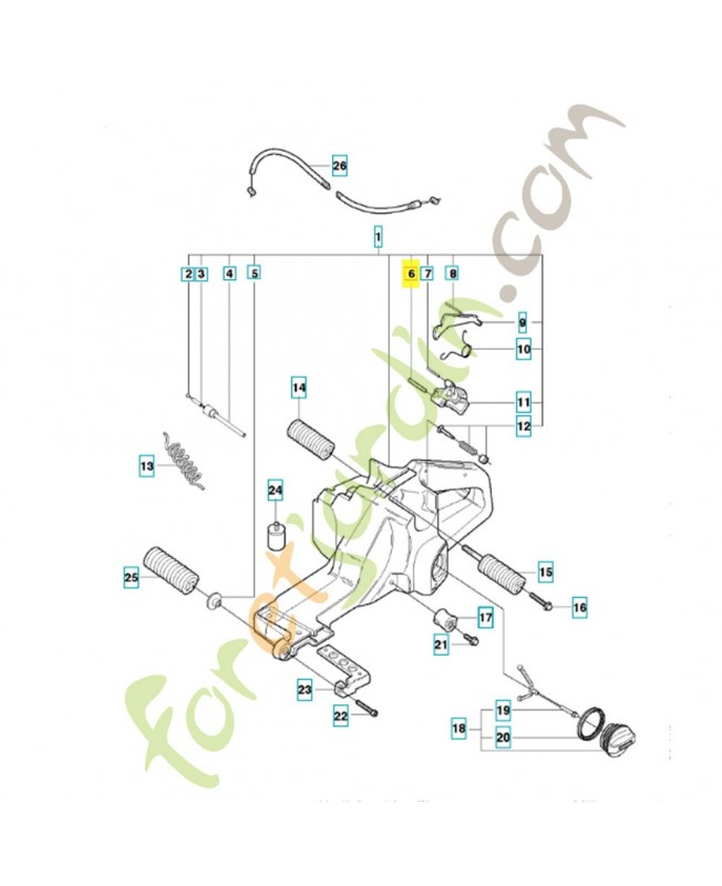 Goupille 4x35 720127806. Pièce de rechange Husqvarna