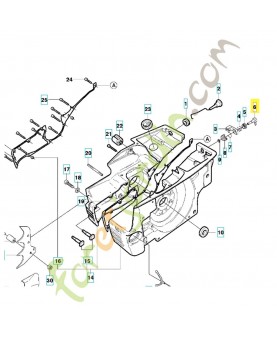 Bouton 501898402. Pièce de rechange Husqvarna