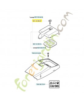 Bouton 501899603. Pièce de rechange Husqvarna