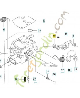 bague Anneau . Pièce de rechange Husqvarna